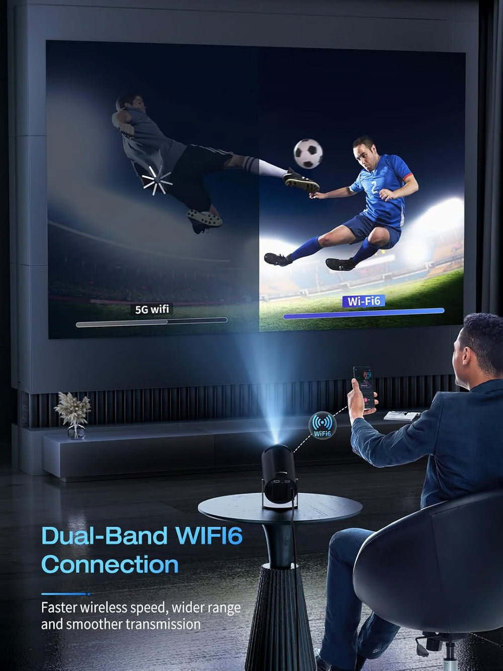 🎁🎉Mini Projector - 4K FHD 1080P Supported 🎥