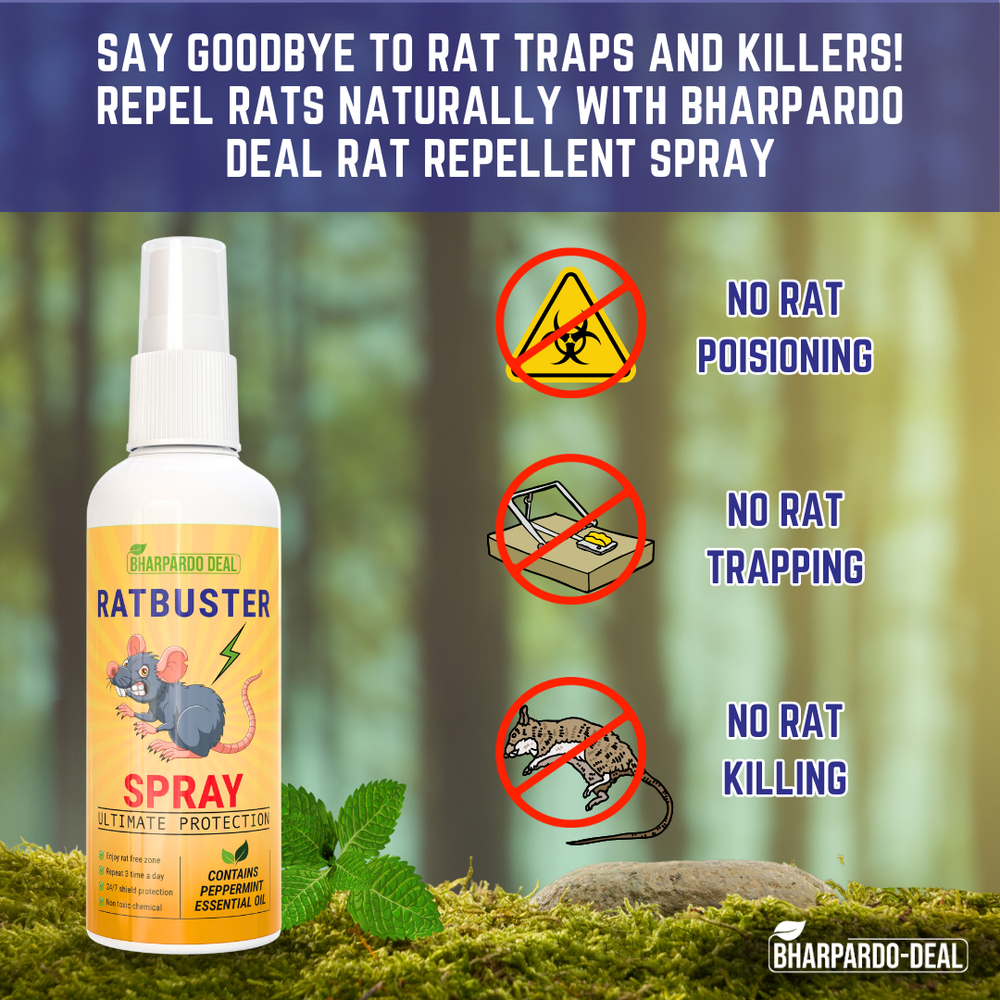 Ratbuster Spray - Your Defense Against Rat Infestations - Pack Of 3