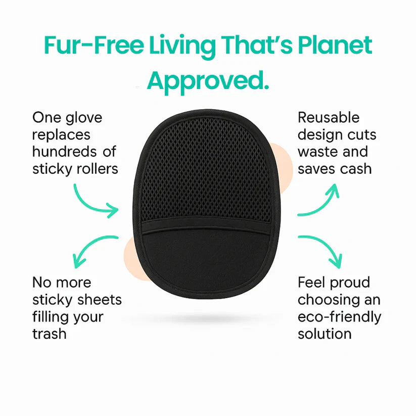 FurSweep™ Hair Removal Glove for Pets, Clothes & Furniture