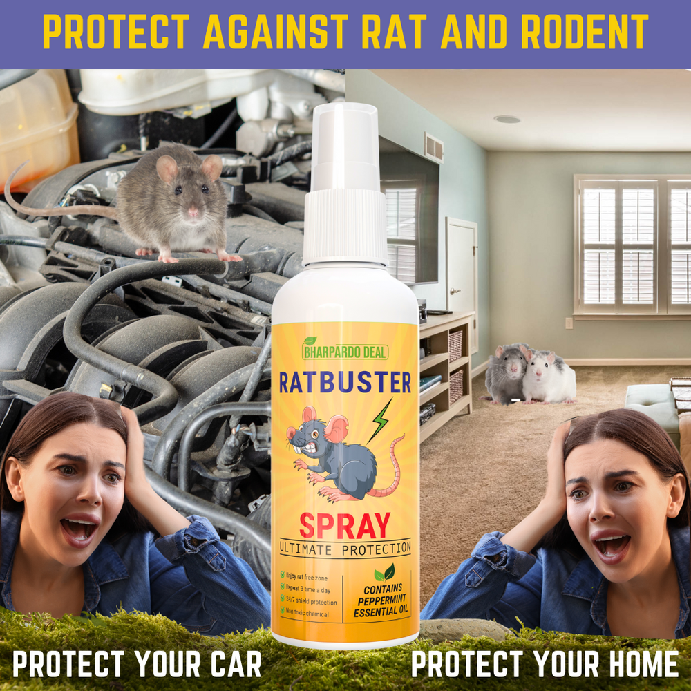 Ratbuster Spray - Your Defense Against Rat Infestations - Pack Of 3