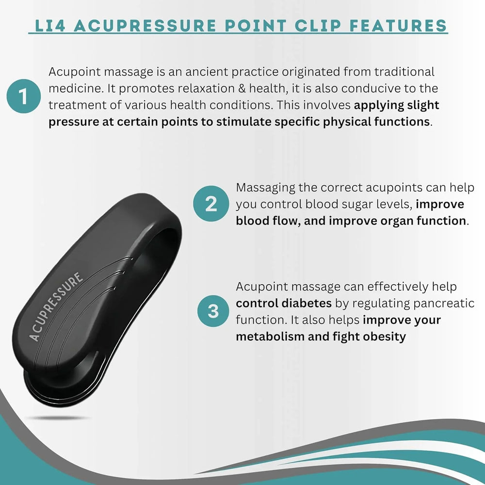 Acupressure Clip For Diabetics/Sugar - Buy 1 Get 1 Free | Buy 2 Get 2 Free |