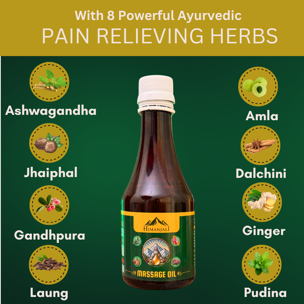 🌿 Himanjali Massage Oil – 100% Ayurvedic Pain Relief Oil