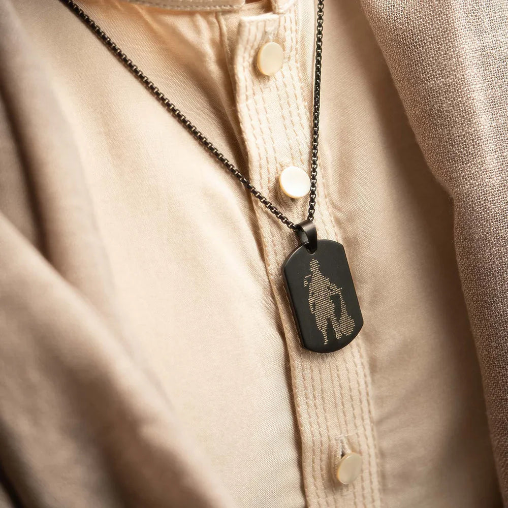 Black Hanuman Chalisha Pendant with Chain Rs.599/-