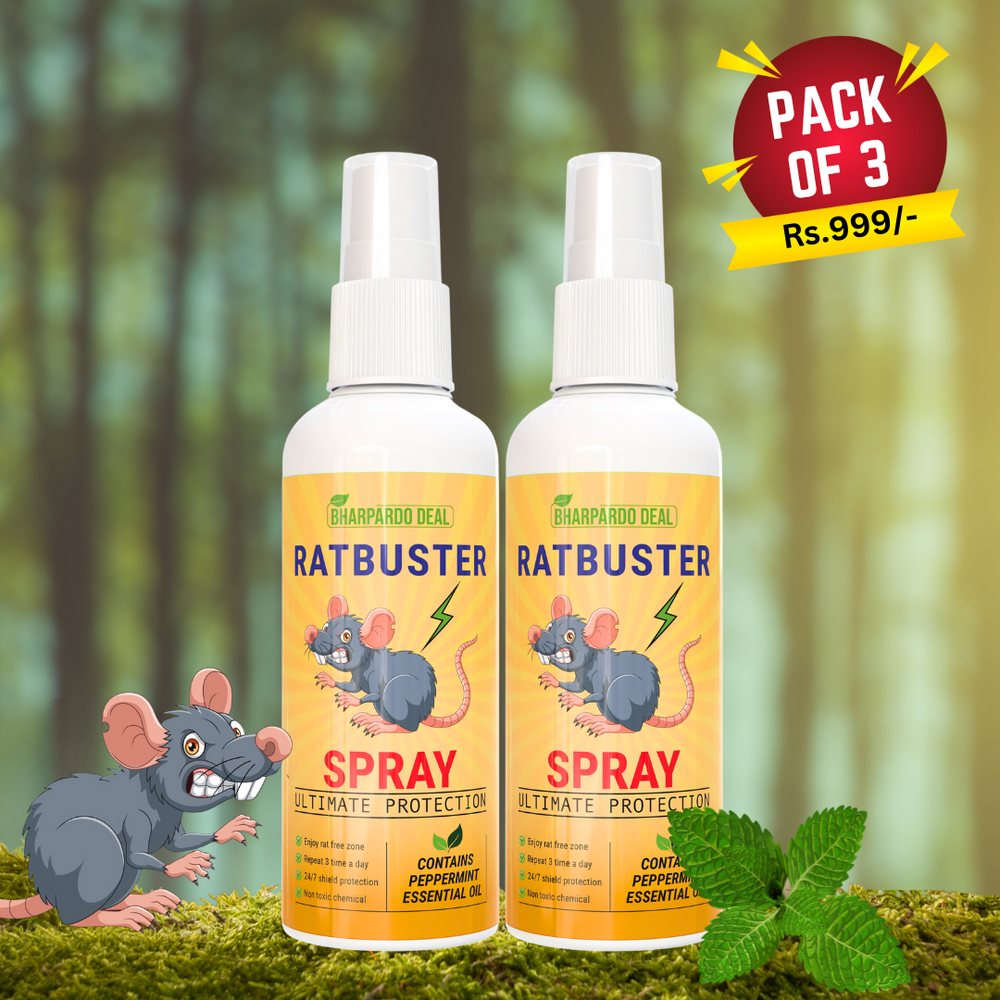 Ratbuster Spray - Your Defense Against Rat Infestations - Pack Of 3