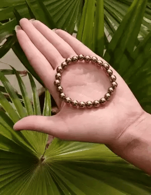 Raw Pyrite Bracelet - Attracts Wealth &amp; Prosperity